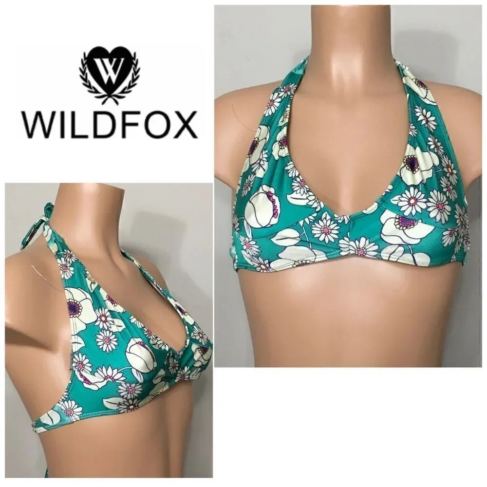 New. WILDFOX 60’s daisy bikini top. XS.  Retail $89